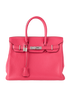 Birkin 30 In Rose Extreme Clemence, front view